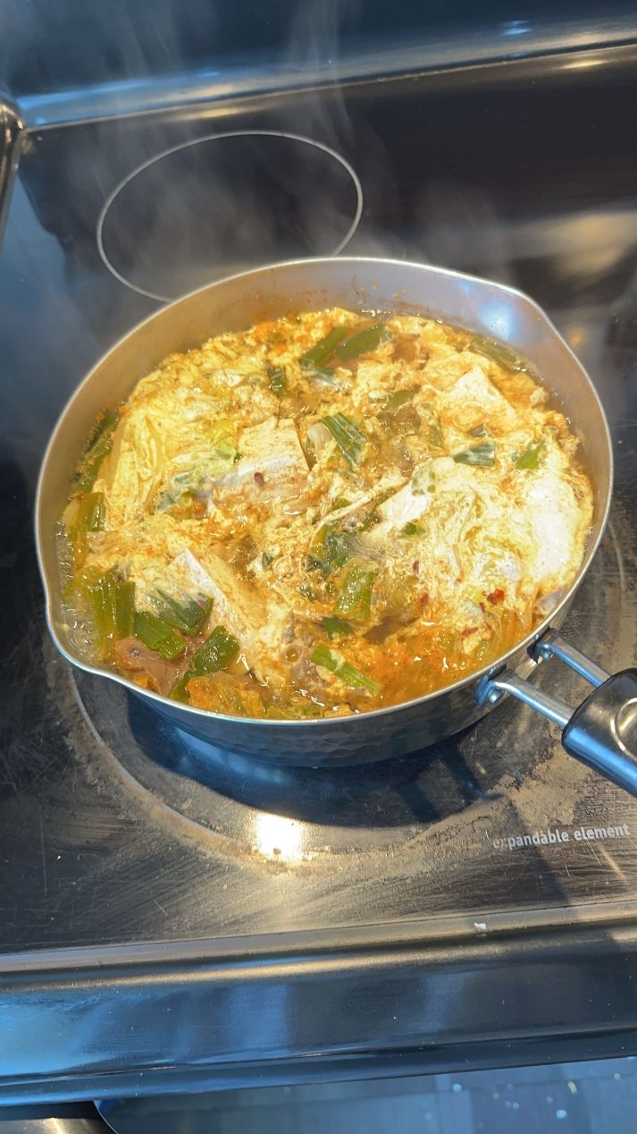 First time cooking hotpot in the dorms